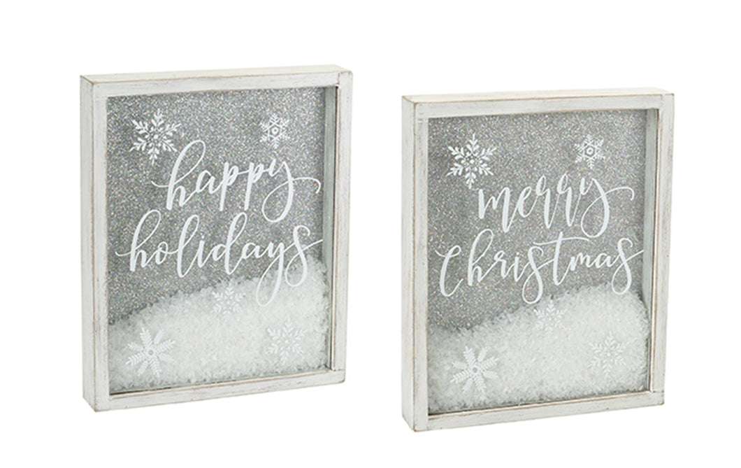 Christmas Frame with Snow