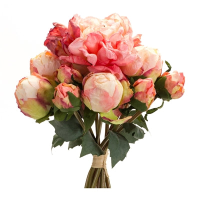 Coral Pink Peony Bouquet