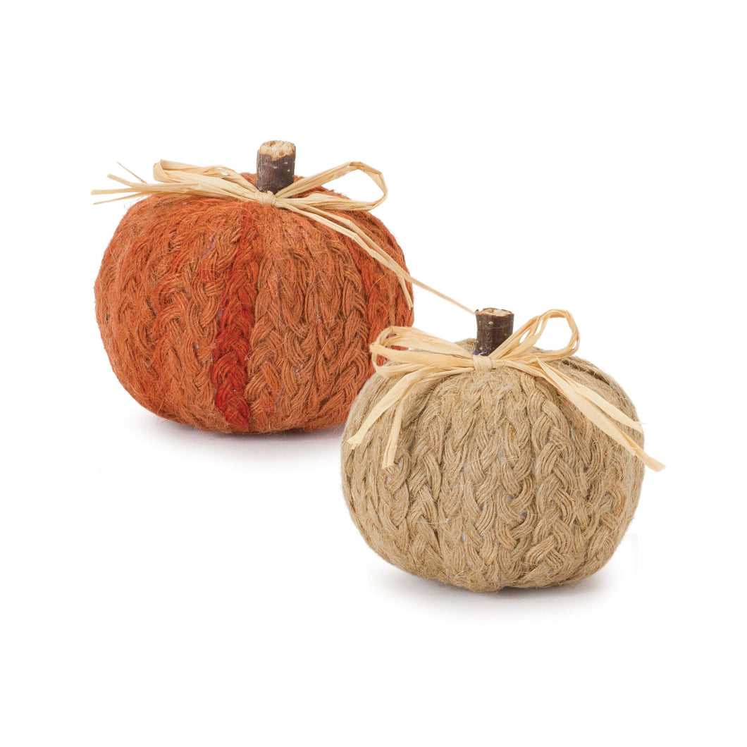 Braided Fabric Pumpkins