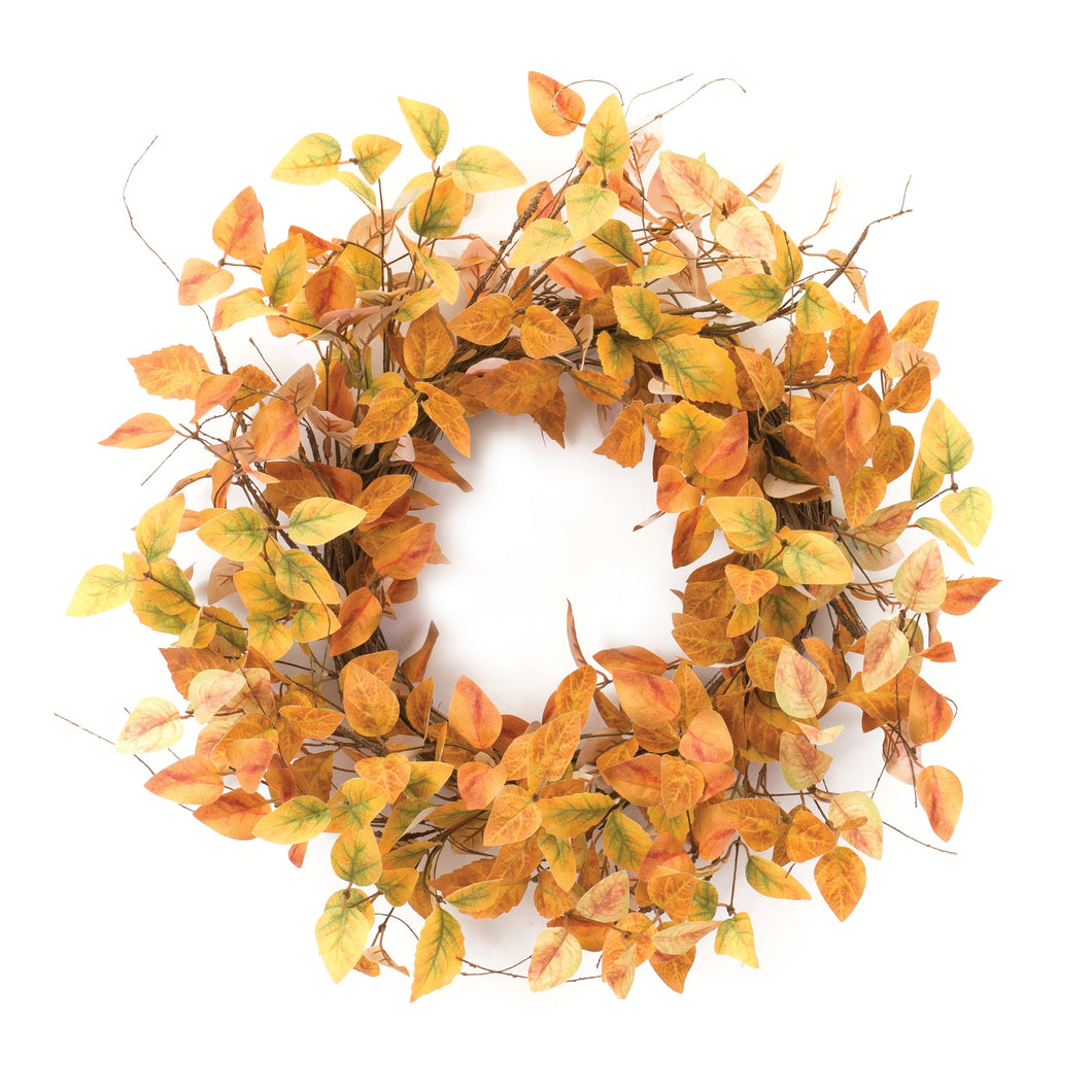 Fall Magnolia Leaf Wreath