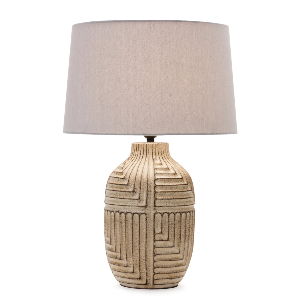 Carved Table Lamp