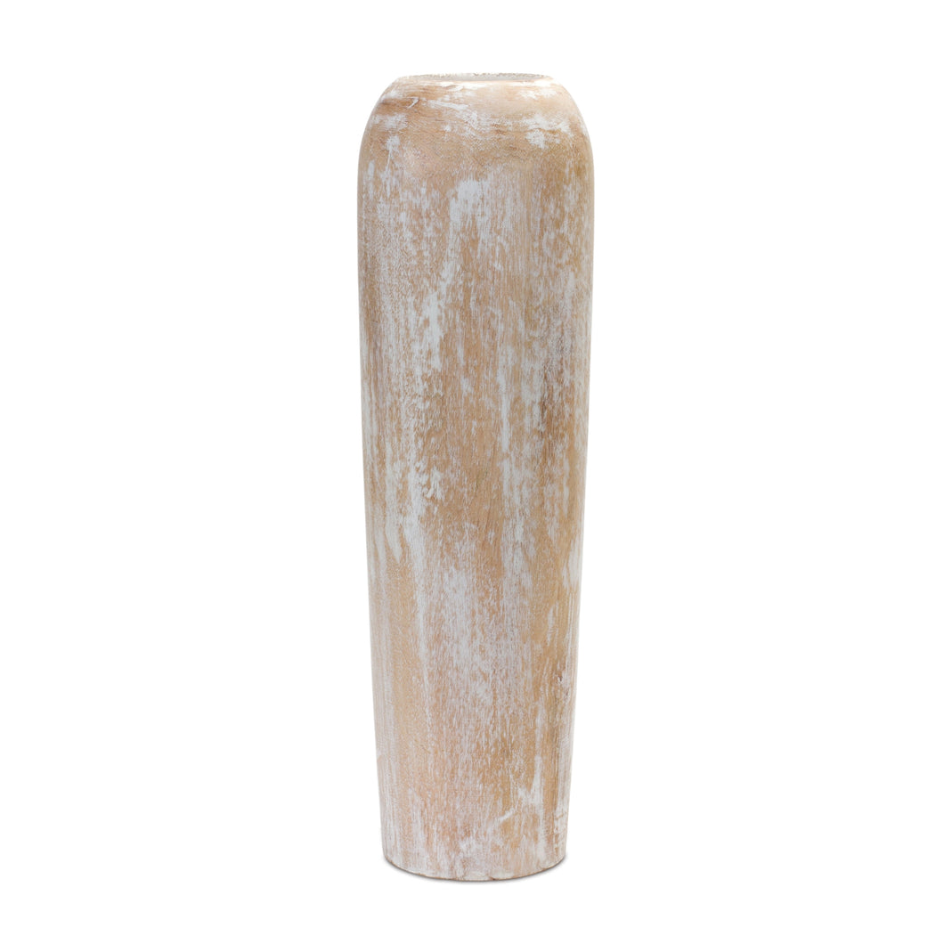 Wooden Floor Vase