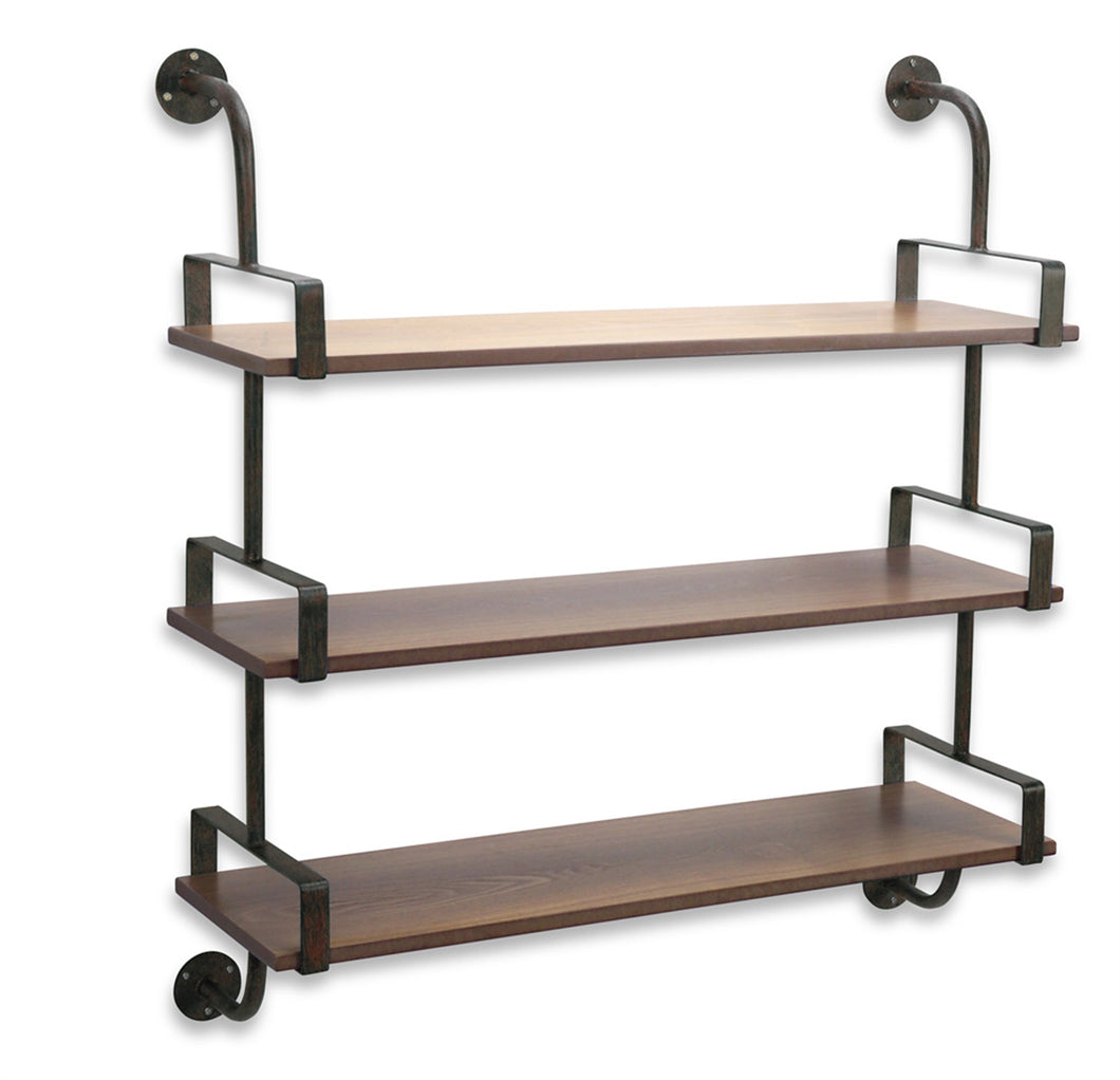 Triple Shelf Wall Unit