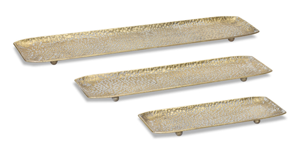 Hammered Metal Trays