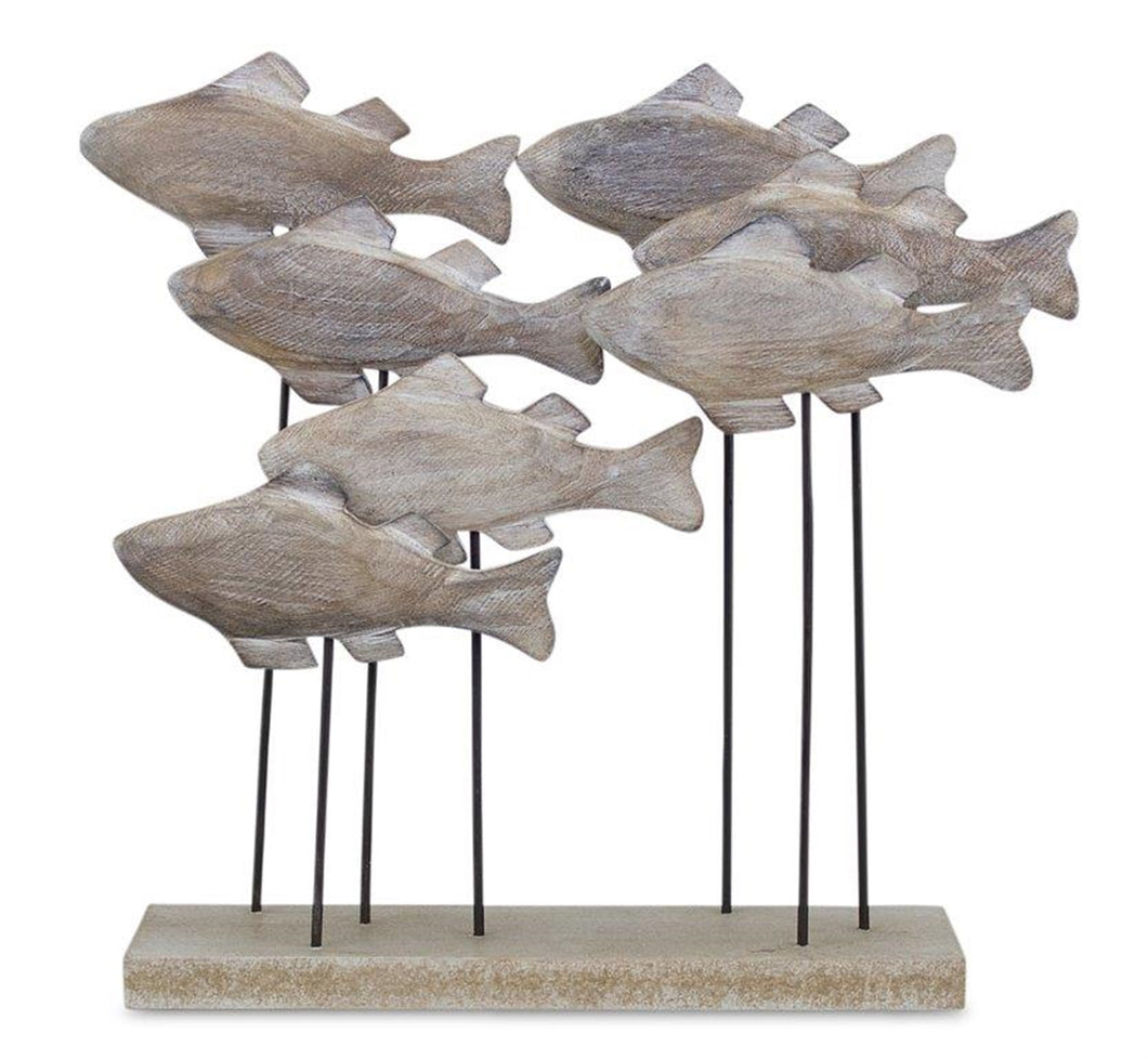 Swimming with Fish Statue