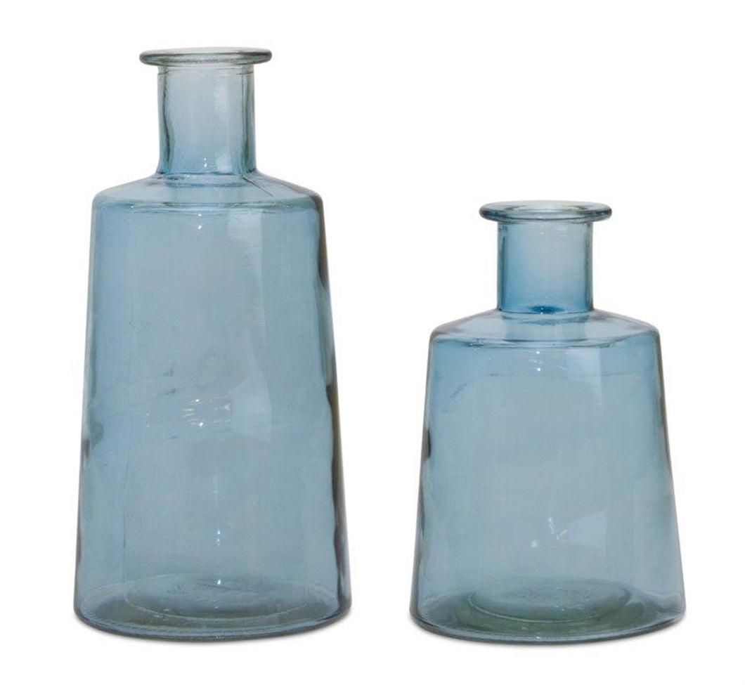 Blue Glass Vases